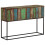 VidaXL vidaXL Console Table Hall Side Table End Table Solid Wood Reclaimed and Iron 1