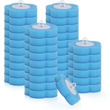 yao96266 36piece disposable toilet brush replacement head sponge toilet brush replacement Toilet Wand Heads for Bathroom Blue