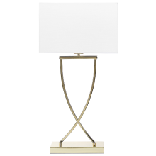 Table Lamp YASUNI Metal White/ Gold