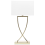 Beliani Table Lamp YASUNI Metal White/ Gold 1