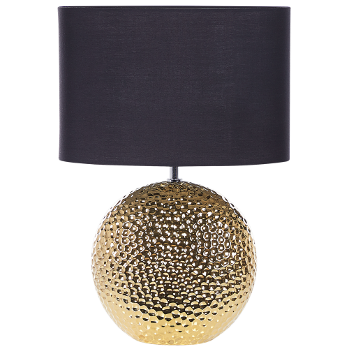 Beliani Table Lamp NASVA Ceramic Gold