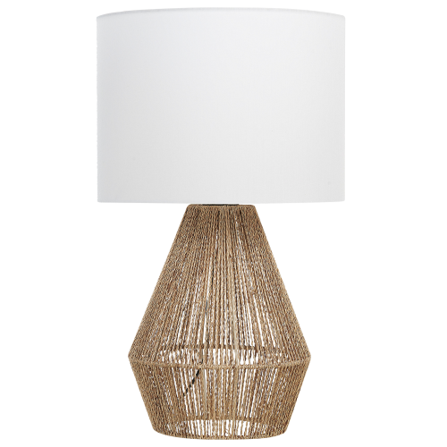 Beliani Table Lamp MALEWA Paper Rope Natural