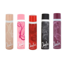 Charlie Body Spray 75ml Mix Pack Of 5 Deodorant Black, Chic, Pink, Red