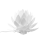 Beliani Table Lamp Flower MUSONE White 1