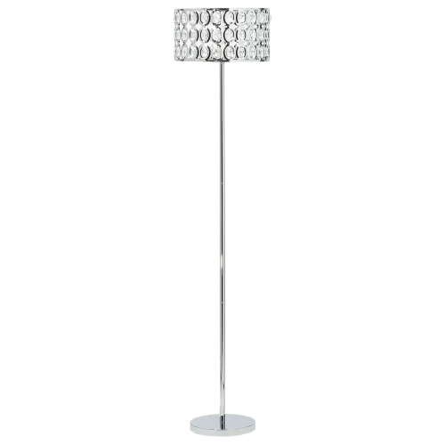 Beliani Floor Lamp TENNA Crystal Silver