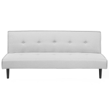 Sofa Bed 3 Seater VISBY Fabric Light Grey