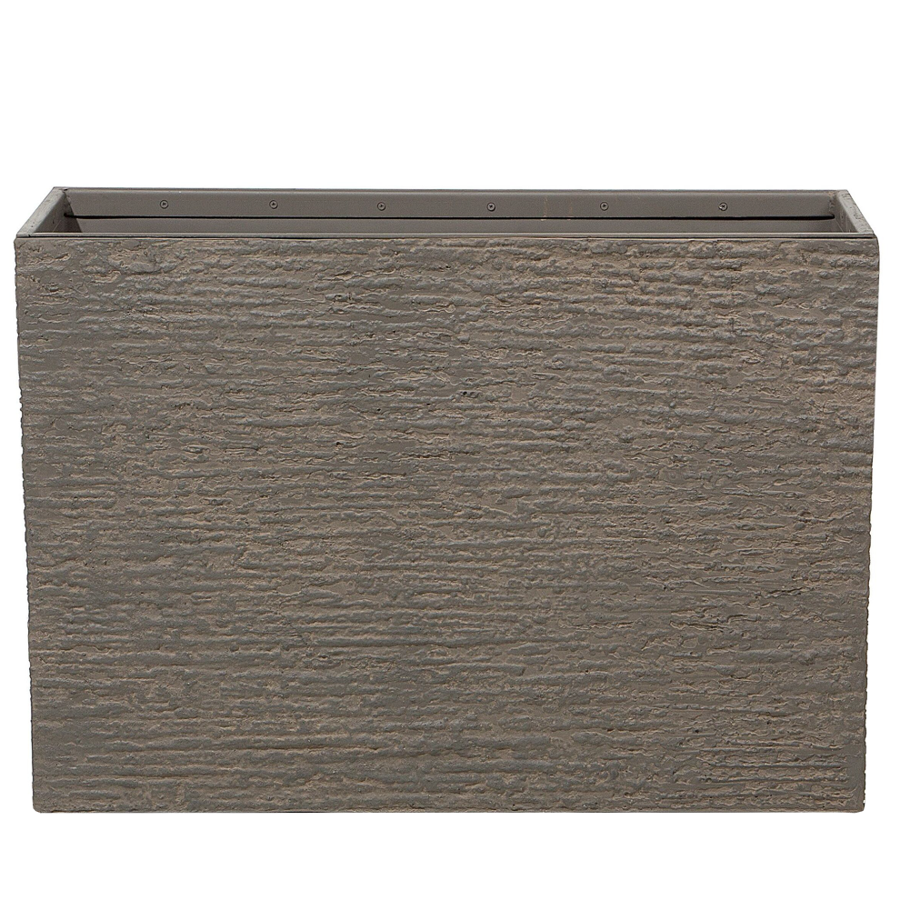 Beliani Plant Pot Edessa 80 Cm Dark Brown