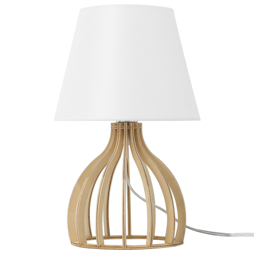 Beliani Table Lamp AGUEDA Brown/ White