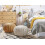 Beliani Pouffe CONRAD Cotton Mustard 2