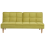 Beliani Sofa Bed 3 Seater SILJAN Fabric Olive Green 1