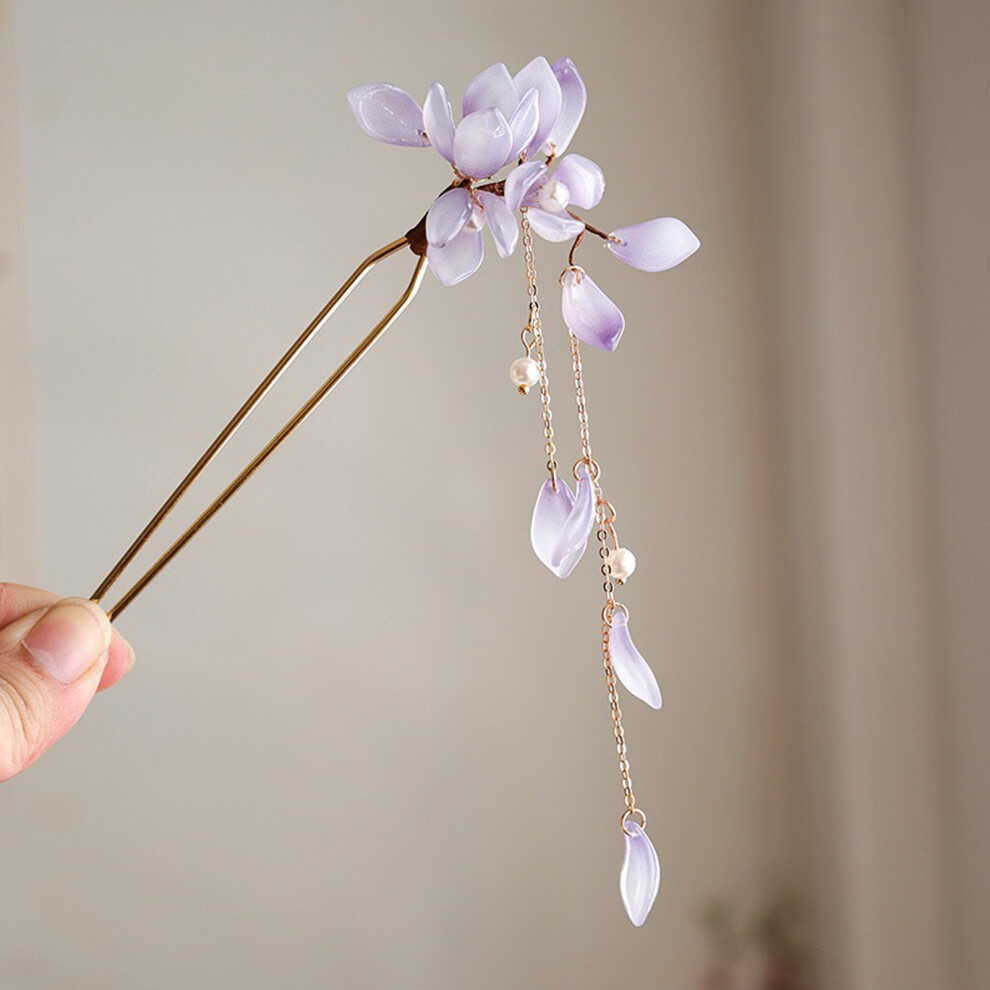 Zhouq-Outdoors Chinese Hairpin Floral Alloy Hair Clip
