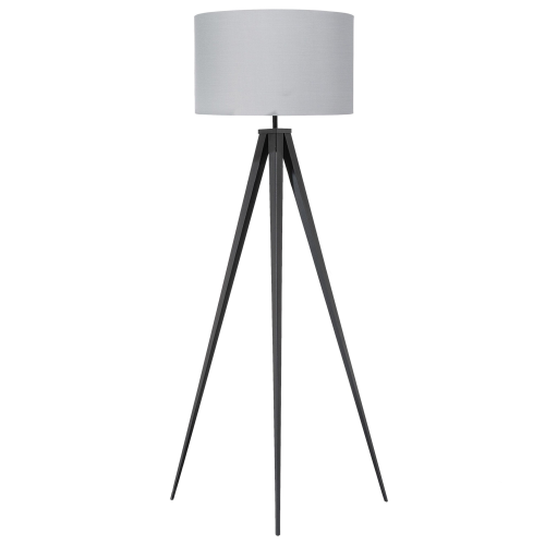 Beliani Floor Lamp STILETTO Metal Grey