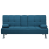 Beliani Sofa Bed 3 Seater ROXEN Fabric Blue 1