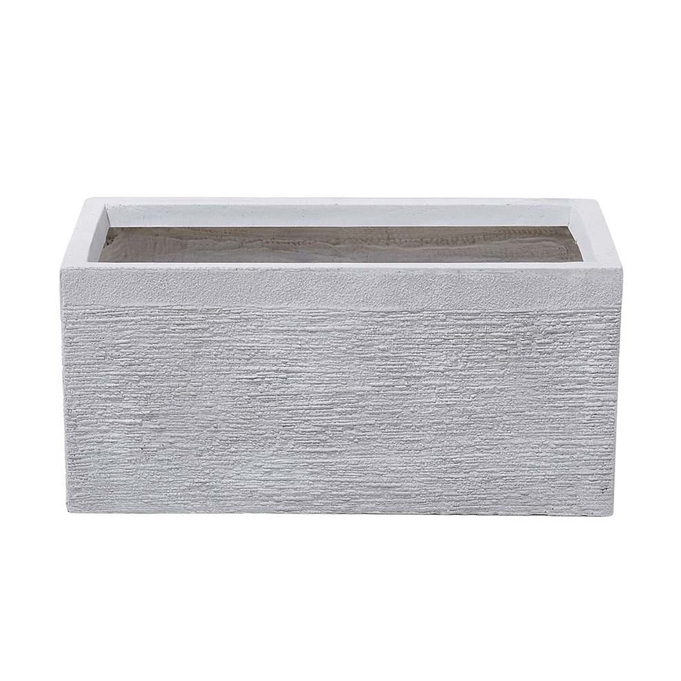 Beliani Plant Pot Myra 50 Cm White