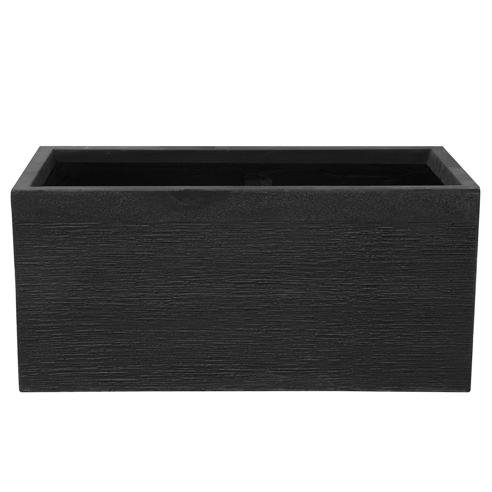 Beliani Plant Pot Myra 80 Cm Black