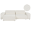 Beliani Modular Corner Sofa 3 Seater HELLNAR Right Hand Off-White Boucle 1