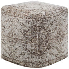 Pouffe MEERUT Cotton Taupe