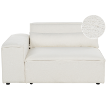 Corner Seat HELLNAR Right Hand Off-White Boucle