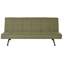 Sofa Bed 3 Seater HASLE Fabric Olive Green