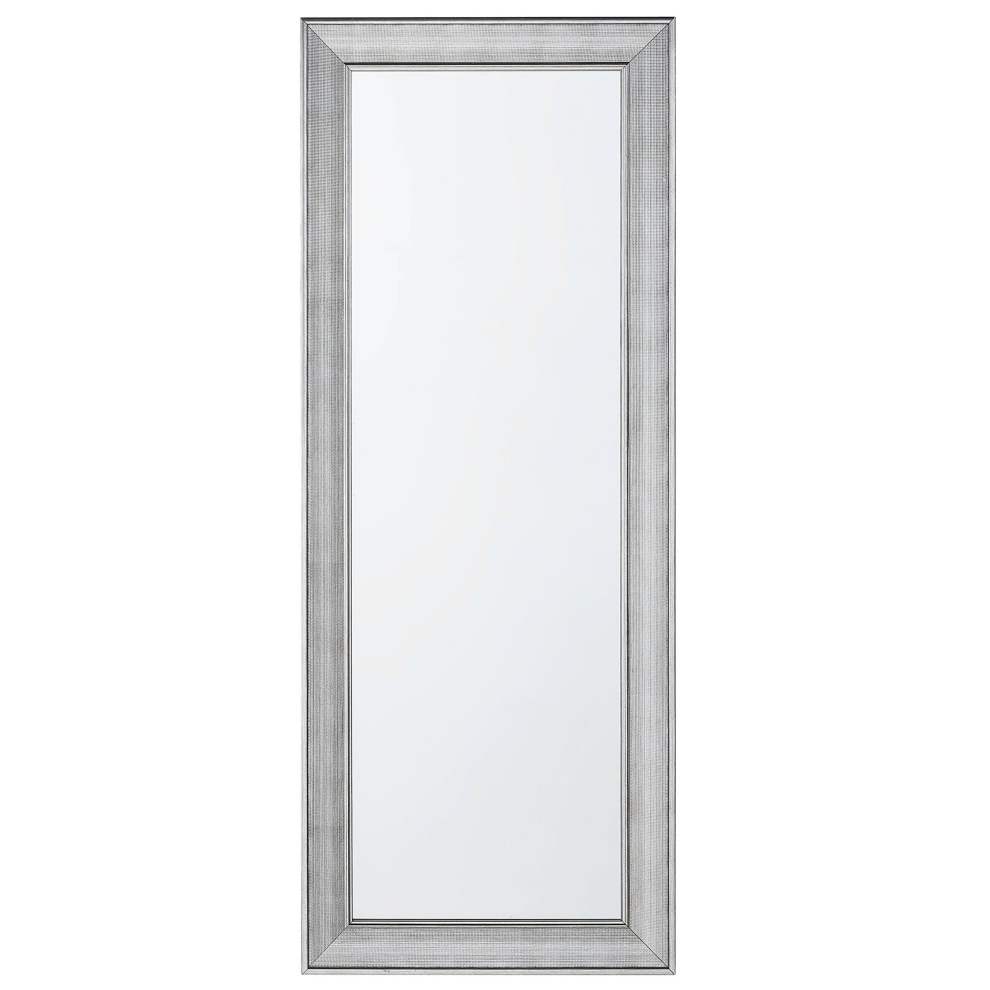Beliani Wall Mirror Bubry 50 Cm 130 Cm Silver