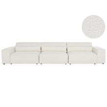Modular Sofa 3 Seater HELLNAR Off-White Boucle