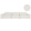 Beliani Modular Sofa 3 Seater HELLNAR Off-White Boucle 1