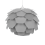 Beliani Pendant Lamp SEGRE S Grey 1