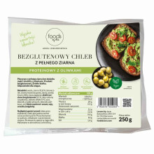 Gluten Free Wholemeal Seeded Bread Olives Whole Grain Vegan Loaf 250g