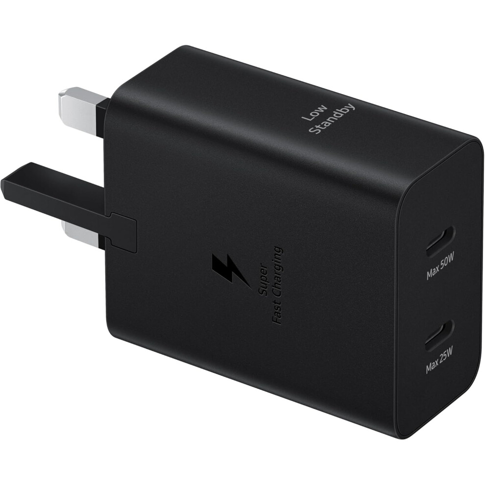 Samsung 50W Usb C Mains Charger With 5 Amp Type C Cable Black Uk Plug - Ep-T5020xbeggb
