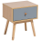 Beliani 1 Drawer Bedside Table ARVADA Light Brown 1