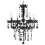 Beliani Chandelier KALANG Black 1