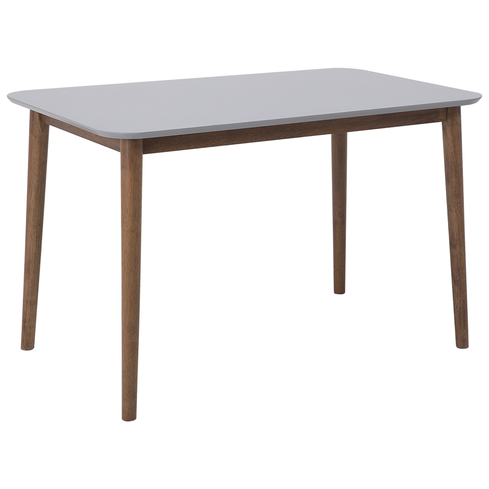 Beliani Dining Table Modesto Grey 120 Cm 80 Cm Wood