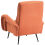 Beliani Armchair SVALOV Corduroy Orange 6