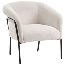 Armchair KROSSEN Fabric Light Beige