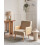 Beliani Armchair HOJBY Boucle Beige 2