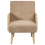 Beliani Armchair HOJBY Boucle Beige 5