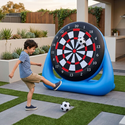 Inflatable Football Target Game for Garden Fun 5ft 1