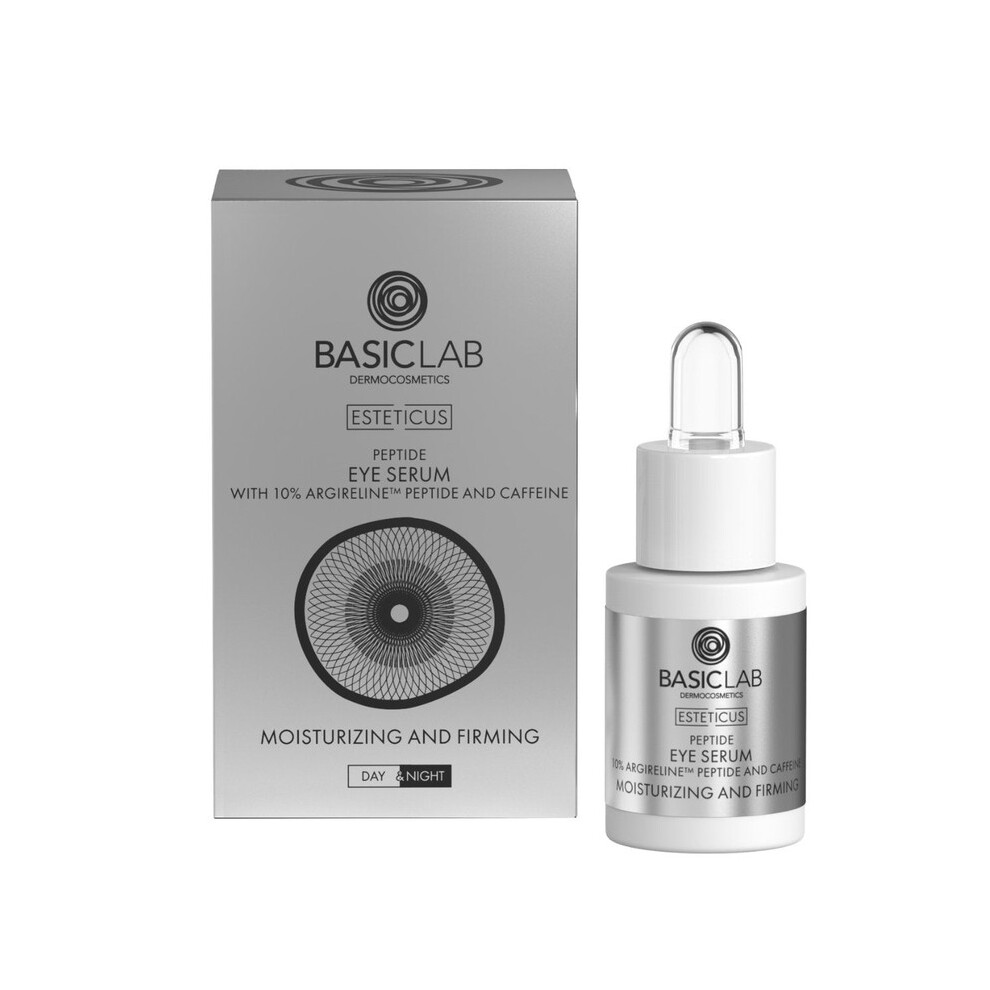 Basiclab Esteticus Peptide Eye Serum 10% Argireline Caffeine Hyaluronic Acid 15Ml