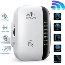 WiFi Extender WiFi Signal Booster Up To 3000sq.ft 300Mbps 32 Devices 2.4G