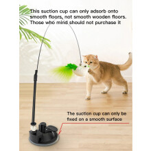 1pcs Cat Interactive Toy Simulate Bird Interactive Sucker Feather Bell Funny Cat Toys
