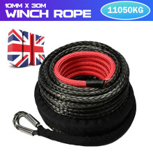 Synthetic Winch Rope 26500lbs Towing Straps Road Recovery Rope 30M*10MM UK