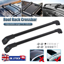 Universal Roof Rack Crossbars Luggage Carriers Fits Grooved Side Rails W/O Gap