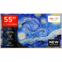 TCL 55A300W-UK 55 Inch QLED 4K Ultra HD Smart TV Bluetooth WiFi