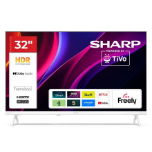 SHARP 32 Inch TV HD TiVo Frameless Smart TV 32HE2245KW 3 HDMI Inputs - White