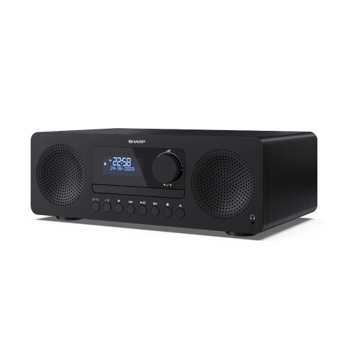 Sharp SHARP Tokyo Hi-Fi Music System All in One DAB+ FM Bluetooth Input XL-B720D(BK) 1