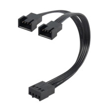 4-pins PWM-ventilatorverlengkabel voor pc 1 naar 2 splitter