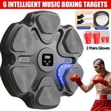 Wall Mounted Music Boxing Machine Punching Pad With 2 Gloves Training Electronic