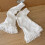 Esthetische JK Knit Stretch Beenwarmers Boot Manchetten-Wit 8