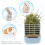 Rabbit Hay Feeder Guinea Pig Feeder, 2 in 1 Automatic Small Animal 3