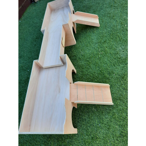 Double Guinea Pig Castle. With connecting Bridge. ( my original designs) 2